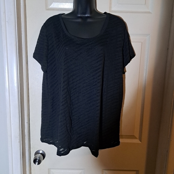 Mix&co sheer black blouse size 3X 5/$25 - Picture 1 of 4